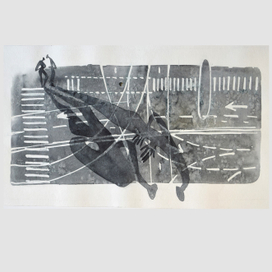 На асфальте