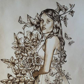 Черника и плющ