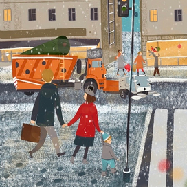 Иллюстрации для корпоративной книги снегоуборочной техники