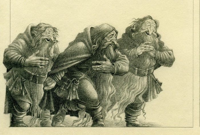 ДЖОН РОНАЛЬД РУЭЛ ТОЛКИН "ХОББИТ" ИЛЛЮСТРАЦИЯ.