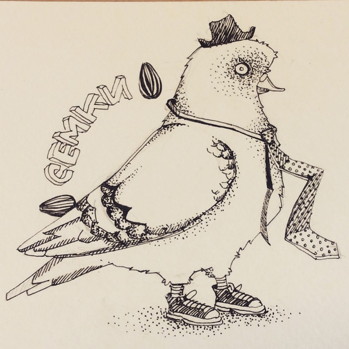 Голубь в шляпе