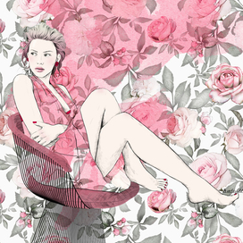 Scarlett in roses