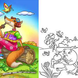 Колобок - лиса