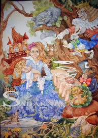Иллюстрация к сказке Люиса Кэрролла "Алиса в стране чудес". "Alice’s Adventures in Wonderland".