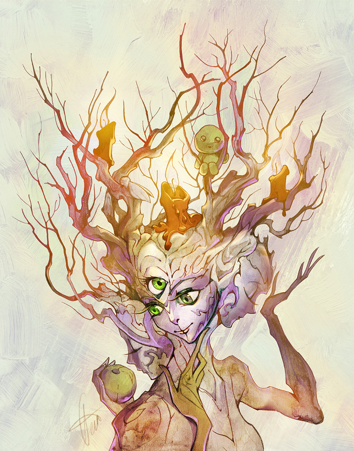 Insightful tree of wisdom and absurdity