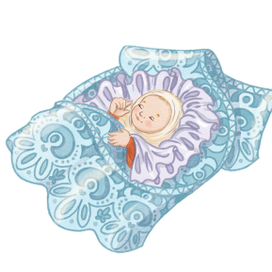 Матрешка-младенец