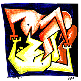 Борьба двух существ