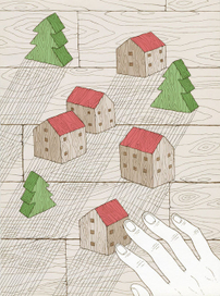 деревянное