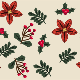 Паттерн на Новый год (вектор)