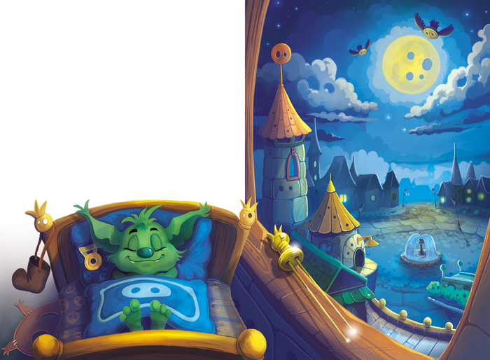 Иллюстрация к книге Е. Матюшкиной "Снумрики. Другая сторона пуговицы"