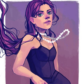 Сиреневое платье