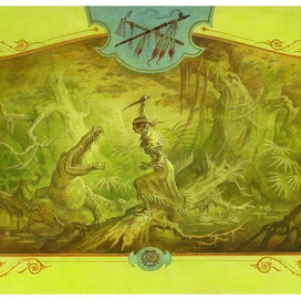 1 форзац к книге  ТОКЕА или БЕЛАЯ РОЗА- Чарльза Силсфилда