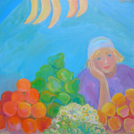 Продавщица фруктов