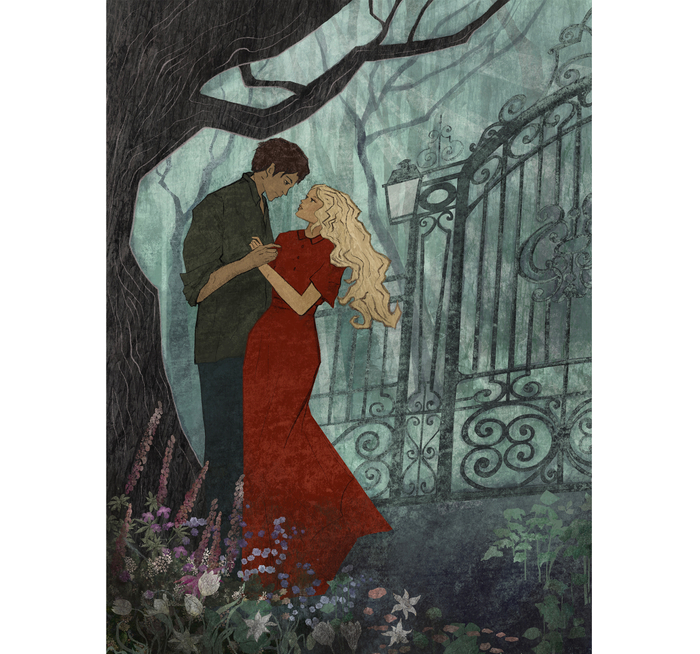 Иллюстрация для книги «The Girl with alabaster skin»