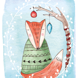 Новогодний лис 