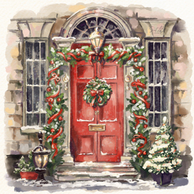Рождественская дверь