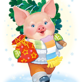 Новогодняя свинка