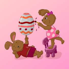 Пасхальные зайчика