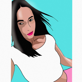 Self portrait. Comics style.