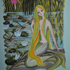 иллюстрация к книге "Слёзы влюблённой Весны", сказка "Таинственная русалка"