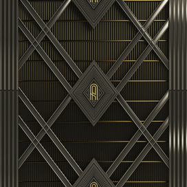 Стена в стиле ардеко