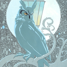 В свете фонаря