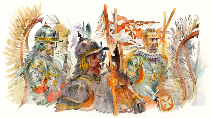 Илл. к книге О.Тихомирова "На страже Руси"