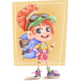 Девочка путешественница.