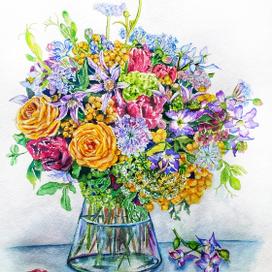 Яркий букет