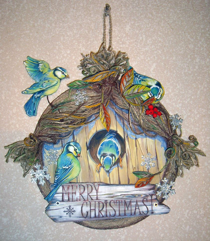 Рождественские украшения ручной работы