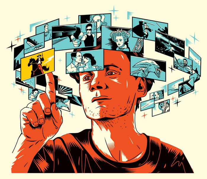 иллюстрация для журнала «The Hollywood Reporter»