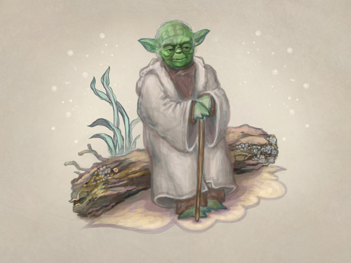 Размышления Йоды ("Звездные войны"). Цифровая живопись