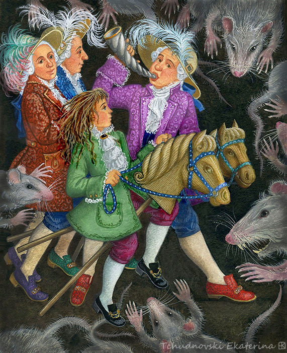 А. Погорельский, "Чёрная курица, или Подземные жители", для изд. Махаон.