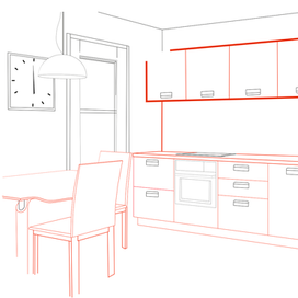 Чертеж кухни