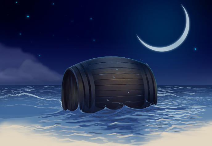 Бочка по морю плывет...