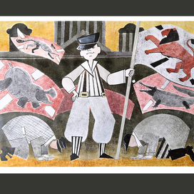 иллюстрация к сказке Корнея Чуковского "Крокодил"