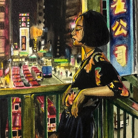 огни ночного города 