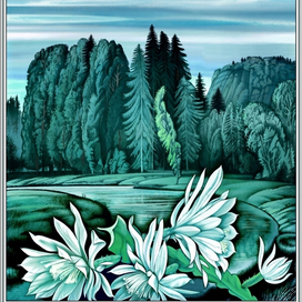 Цветы на берегу