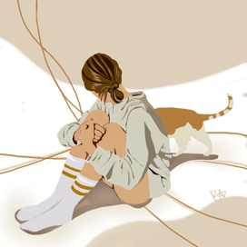 Девушка с котом