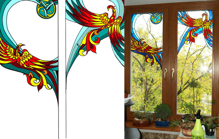 Эскиз витража (и сам витраж))