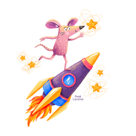 Мышка на ракете