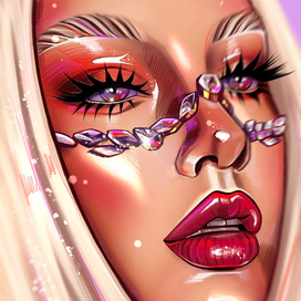 Сверкающие стразы 