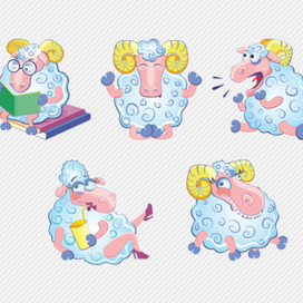 стикеры барашки