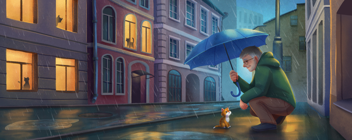 Бездомный котёнок