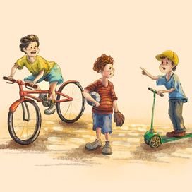 Миша, Тема и Макс