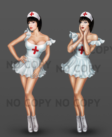 Персонаж медсестра для он-лайн игры