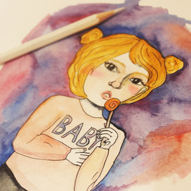 рыженькая девочка