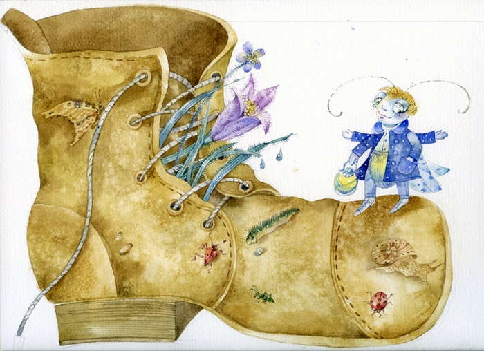 Иллюстрация к книге Л. Стружецкой "Ночь Жука Светлячка" 8