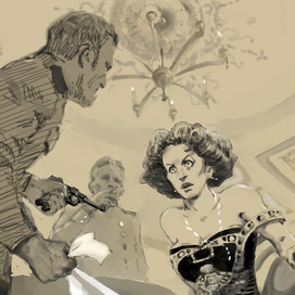 Иллюстрация к роману В. Пикуля "Честь имею"