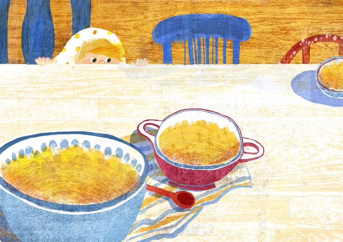 Иллюстрация к сказке "Три медведя"